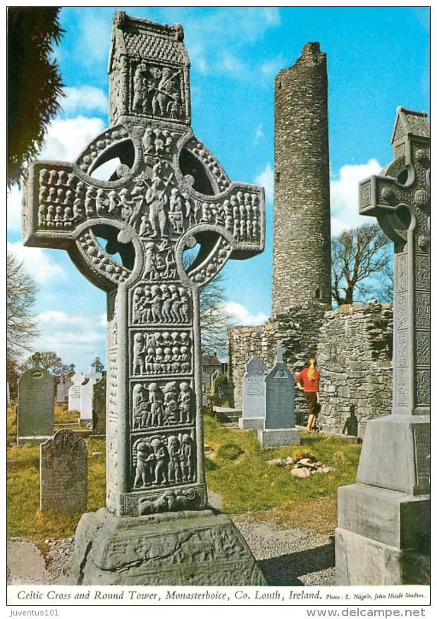 CPSM Ireland-Celtic Cross And Round Tower,Monasterboice,Louth      L2137 - Louth