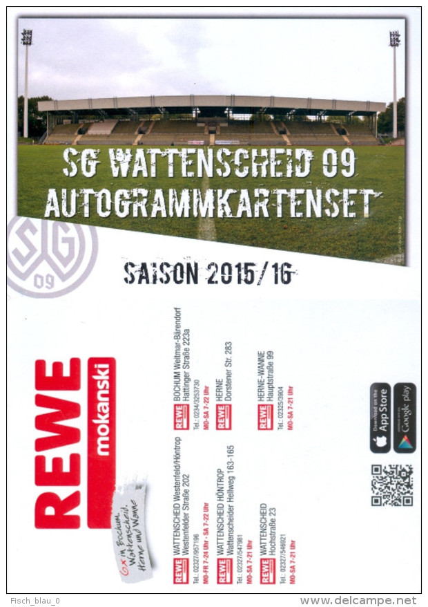 AK Lohrheide-Stadion Postkarte SG Wattenscheid 09 15-16 Deutschland Fußball SGW Football Stadium Postcard Stadio Estadio - Fussball