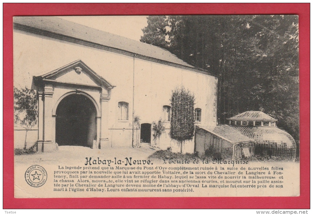 Habay-la-Neuve - L'Ecurie De La Marquise - Historique - 1938 ( Voir Verso ) - Habay