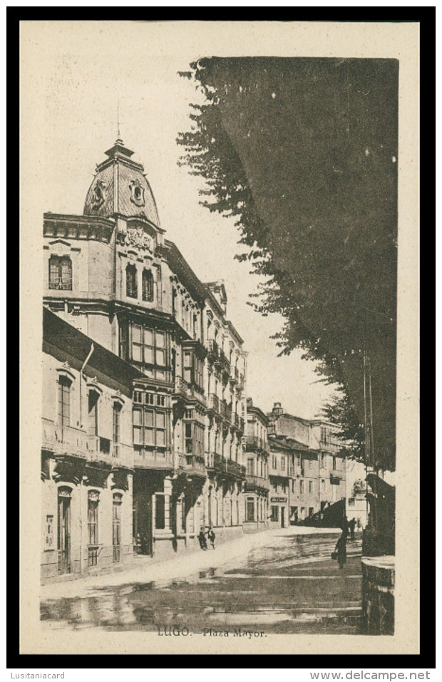 LUGO - Plaza Mayor  ( Ed. Grafos )  Carte Postale - Lugo