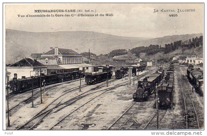 NEUSSARGUES - Gare - Cies D' Orléans Et Du Midi    (88522) - Autres & Non Classés