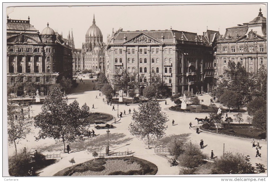 Carte Postale Ancienne,HONGRIE ,BUDAPEST EN 1934,place Of Liberty,place De La Liberté,FREIHEITS PLATZ,rare,jardin - Hongarije