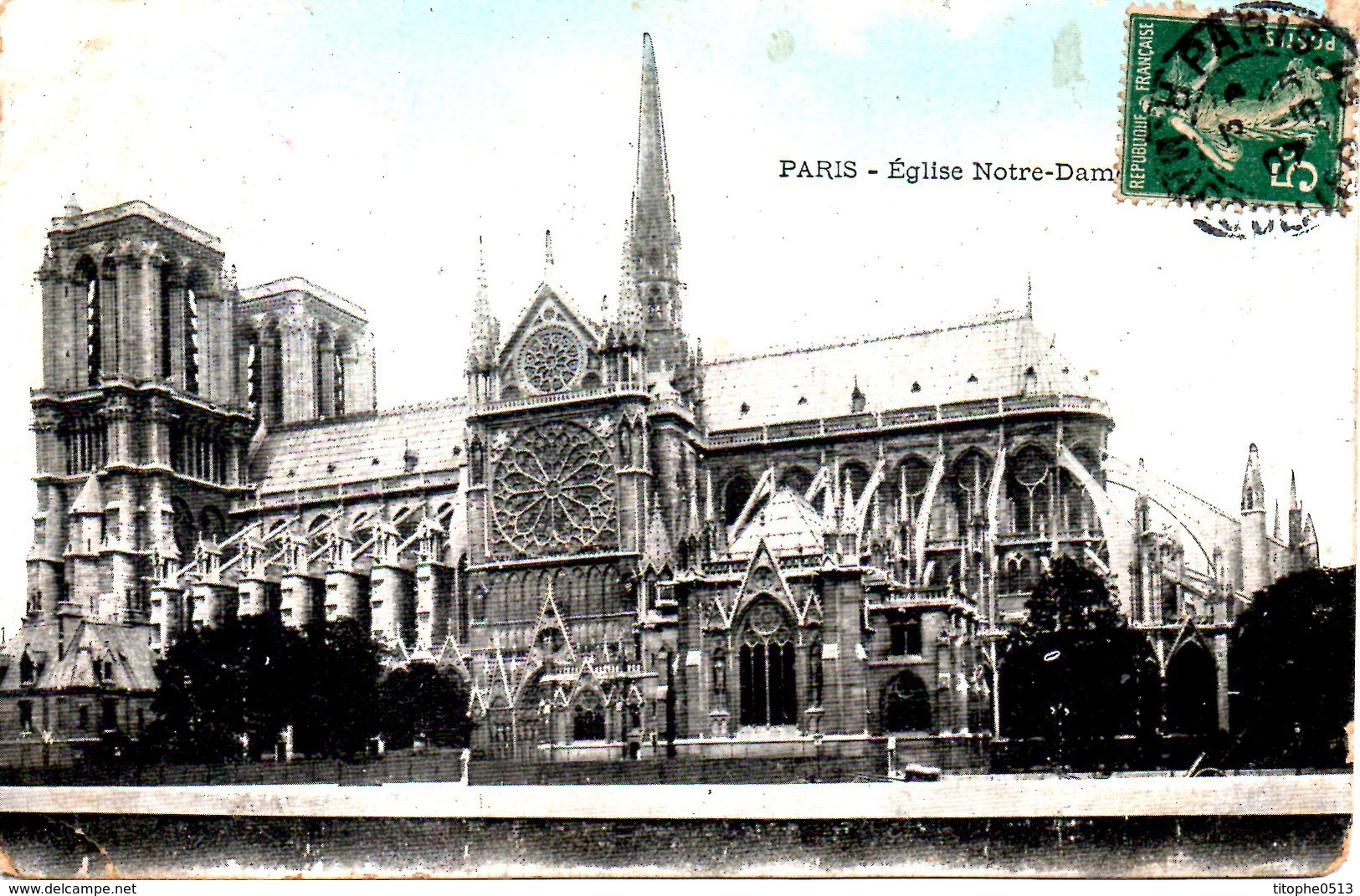 Carte Postale Ayant Circulé En 1907. Eglise Notre-Dame. - Iglesias