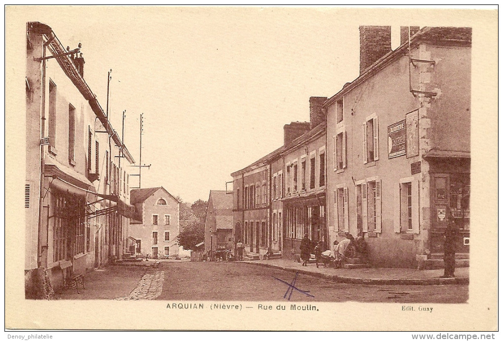 58/ Arquian - La Rue Du Moulin - Année 1930/40 - Andere & Zonder Classificatie