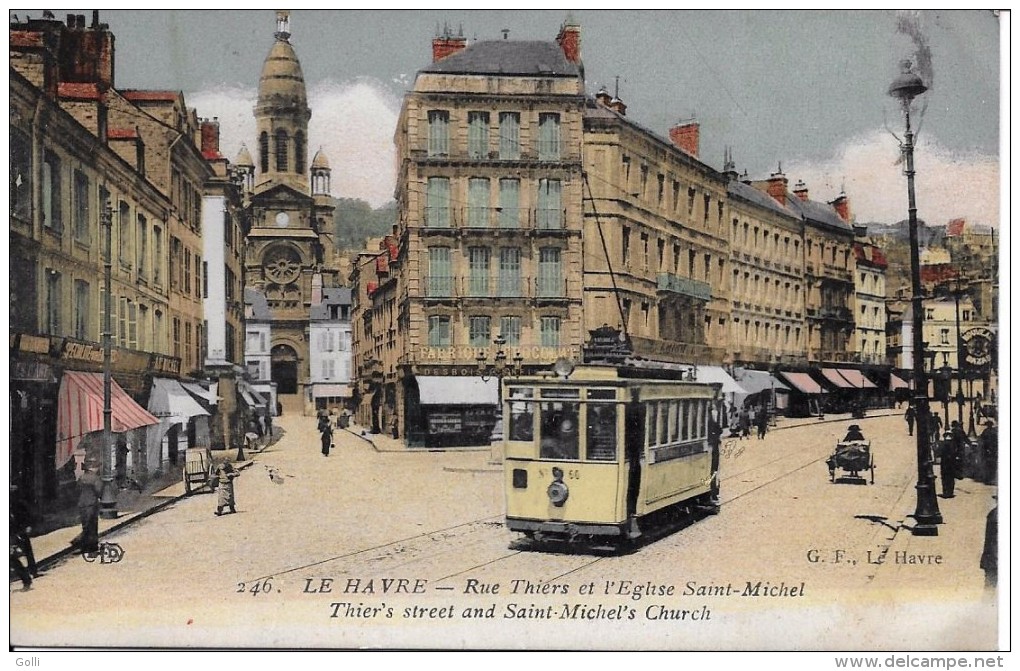 Le Havre - Rue Thiers Et L'église Saint Michel - Unclassified