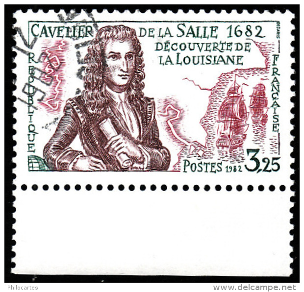 FRANCE  1982     -  Y&T  2250 - Cavelier De La Salle   -  Oblitéré - Oblitérés