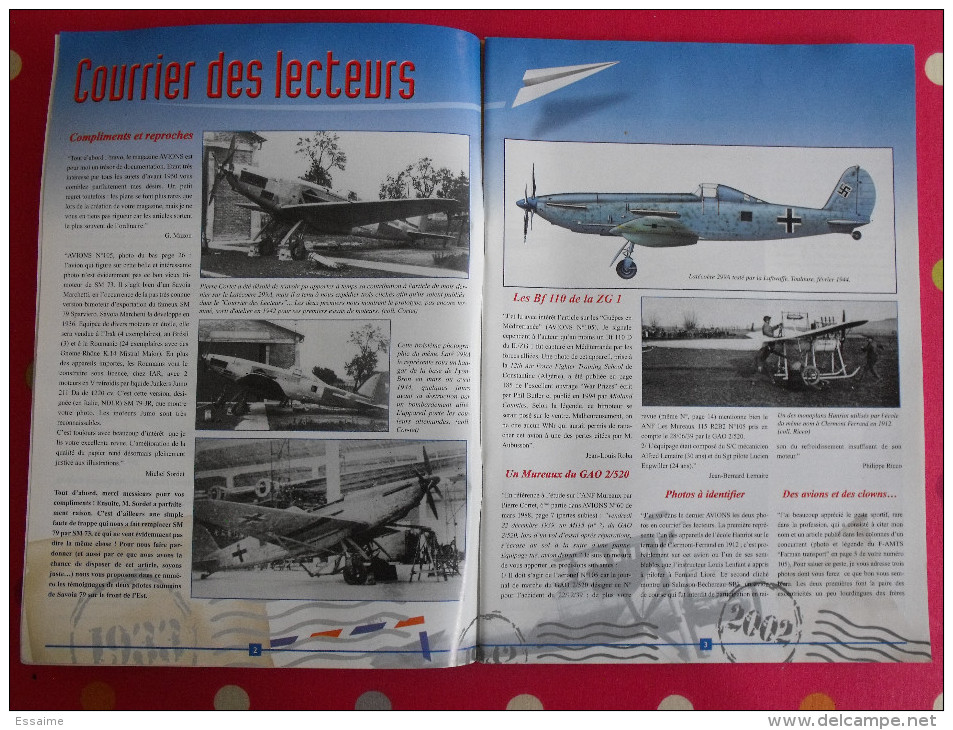 Revue Avions. N° 107 (2002).  Savoia Blériot Kesselring Lufthansa Latécoère - Flugzeuge