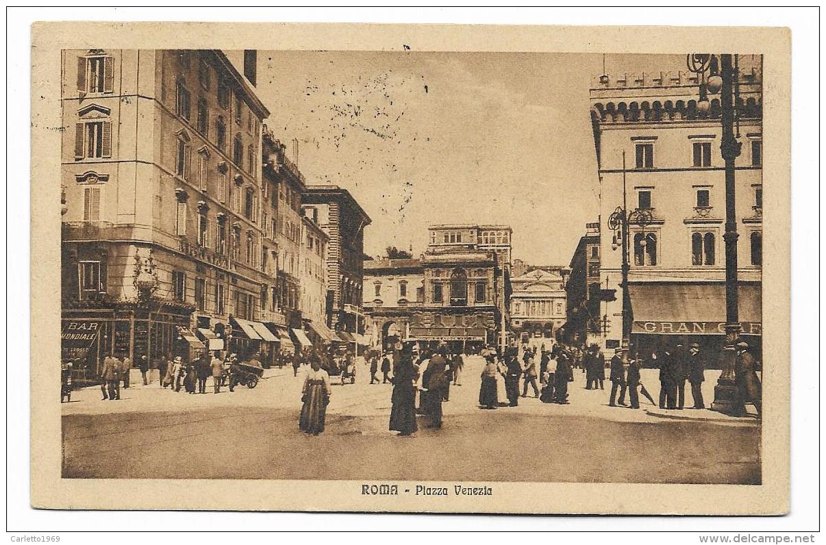 ROMA PIAZZA VENEZIA  1924  VIAGGIATA  FP - Altare Della Patria