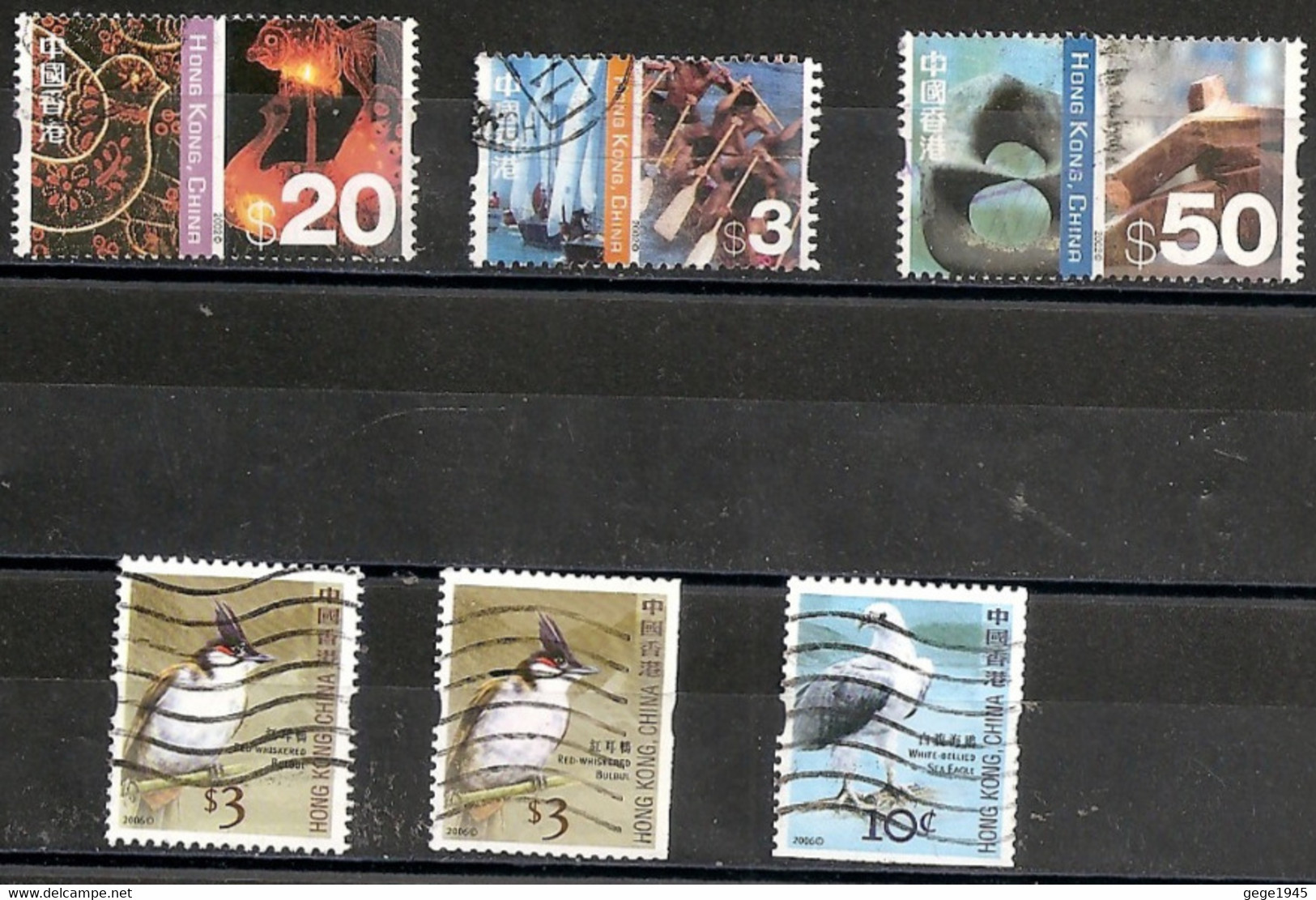 6  Timbres Oblitérés Différents - Gebruikt