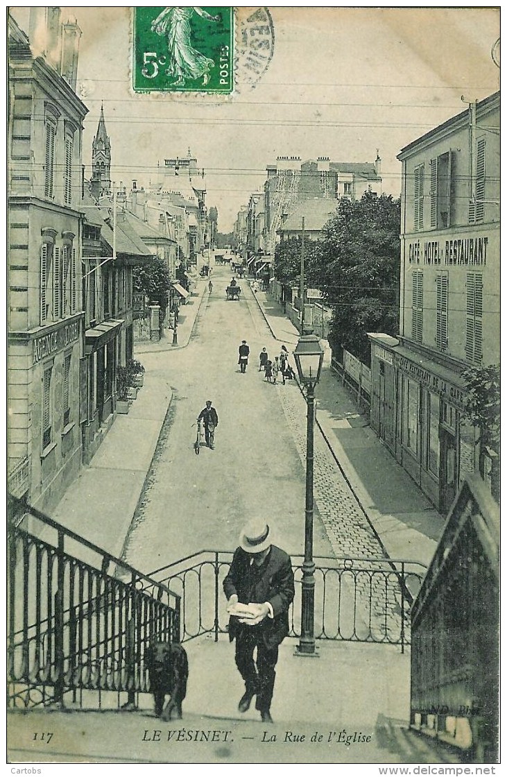 78 LE VESINET  La Rue De L'Eglise - Le Vésinet