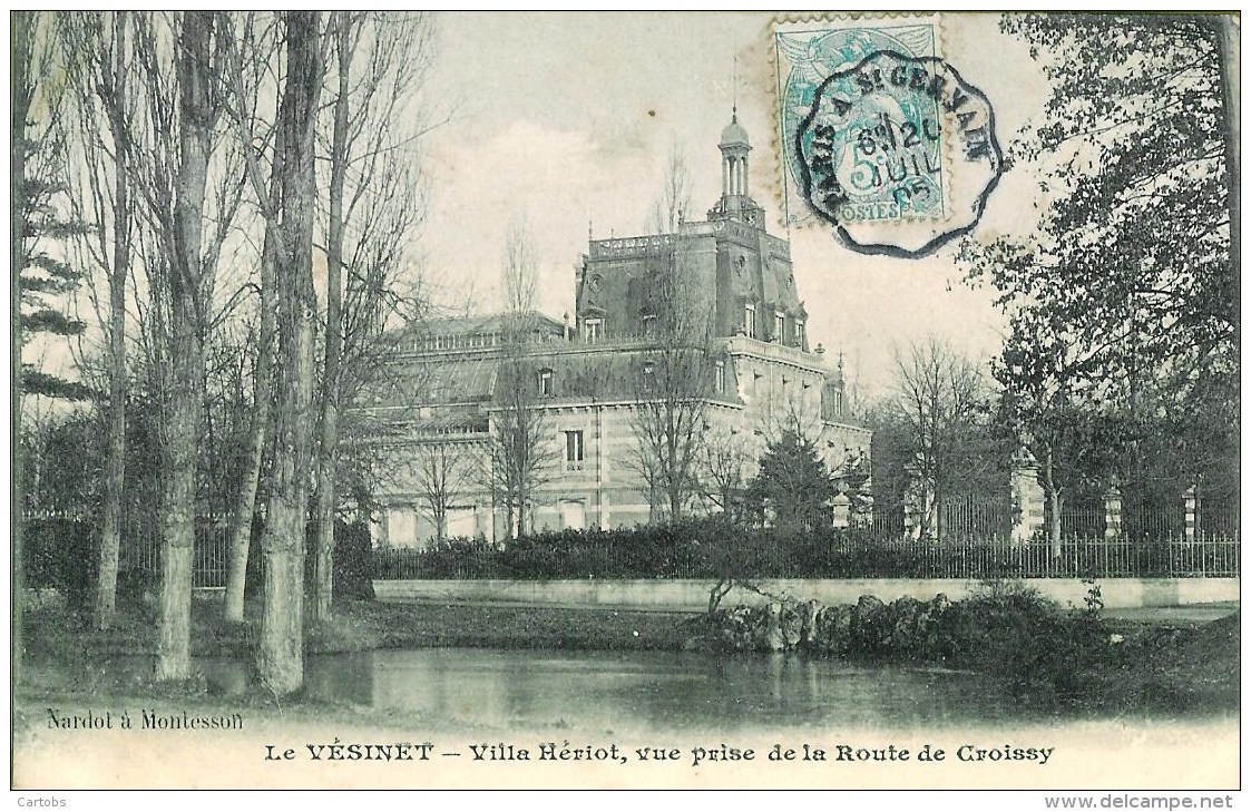 78 LE VESINET Villa Hériot  , Vue Prise  De La Route De Croissy - Le Vésinet