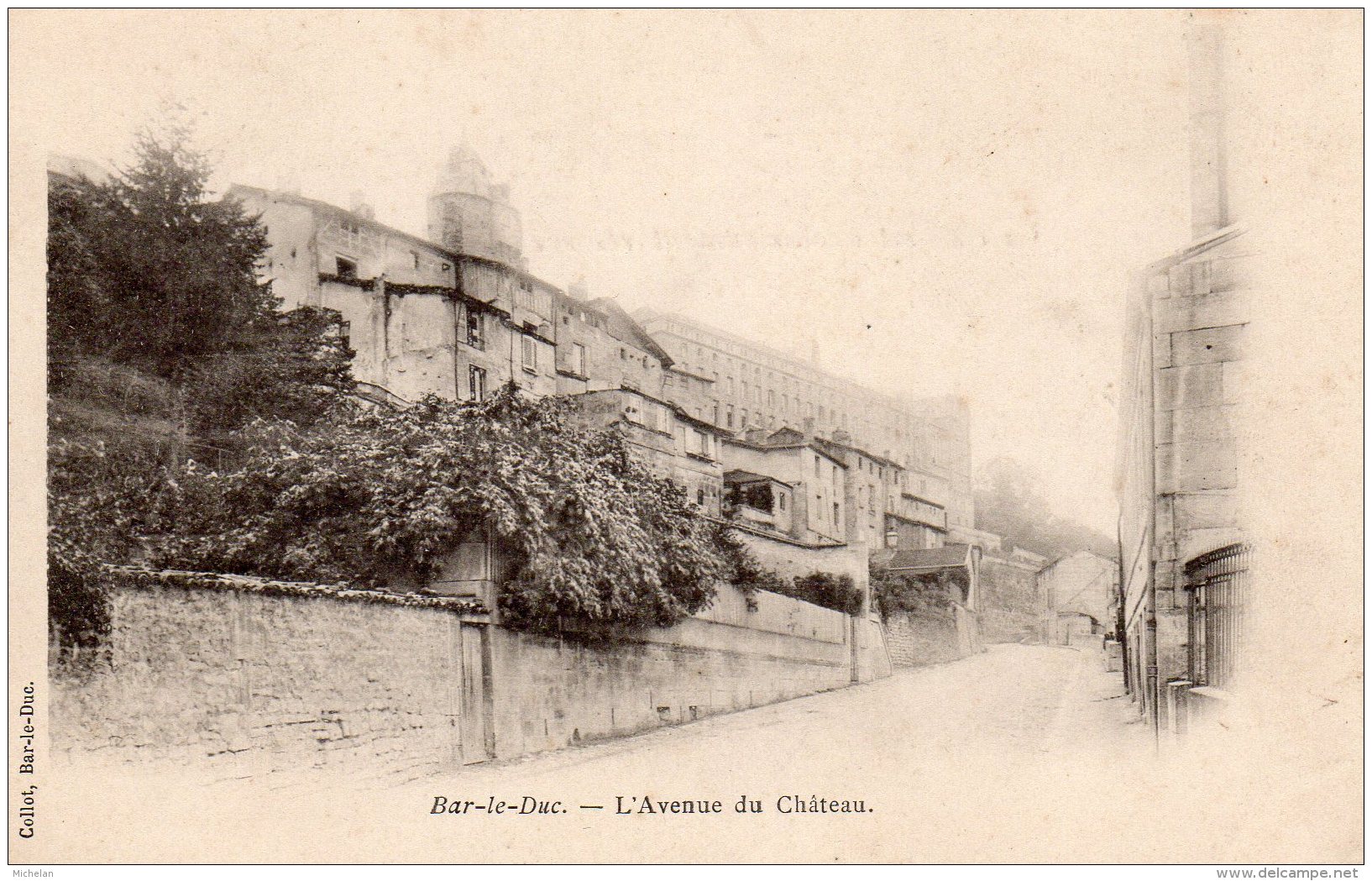 CPA   55   BAR-LE-DUC---L´AVENUE DU CHATEAU - Bar Le Duc