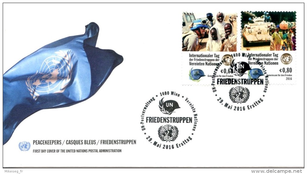 ONU Vienne 2016 - FDC Peacekeepers - FDC