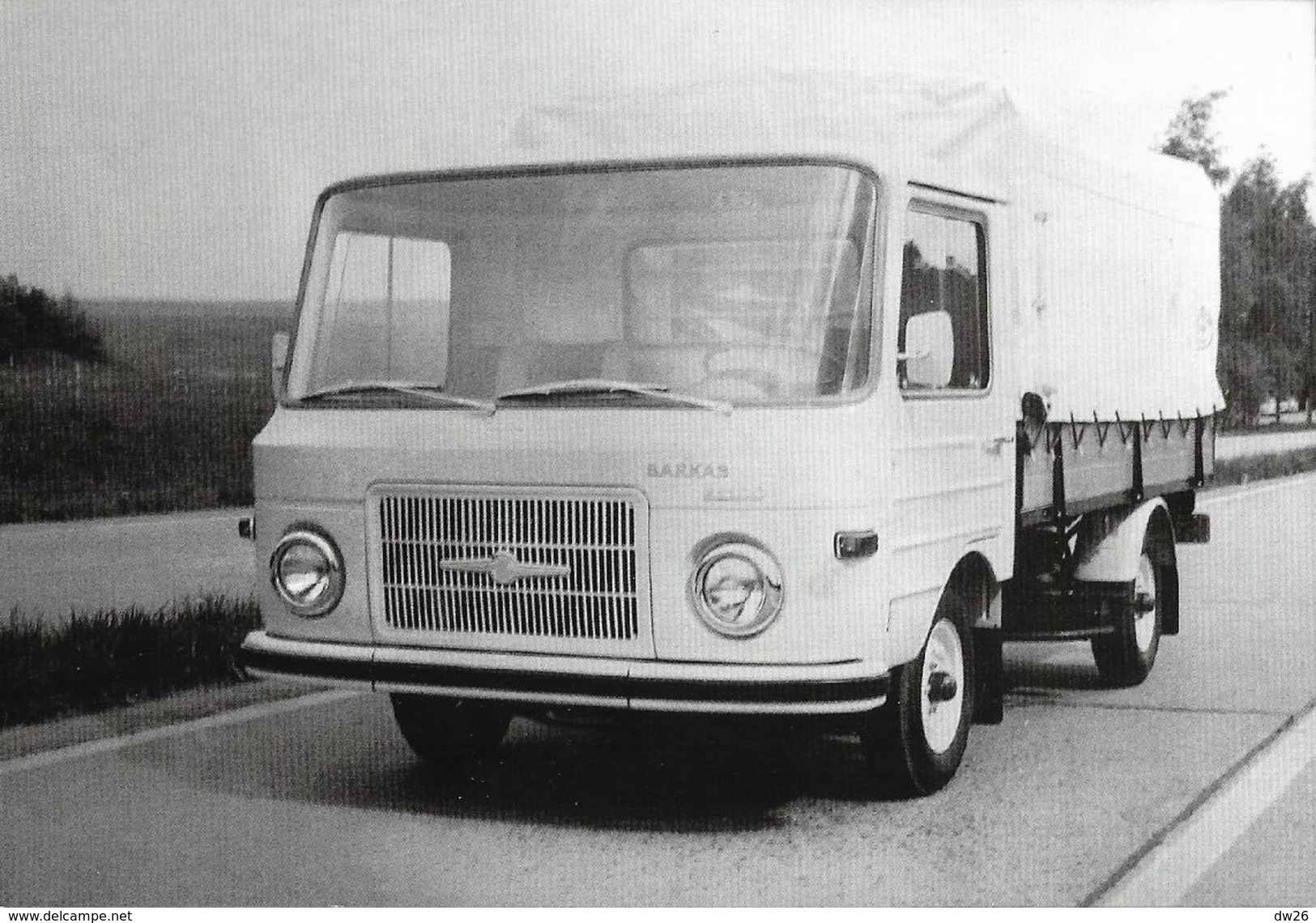 Barkas B 1100 Prototyp Pritschenwagen Auf Erprobungsfahrt - Eine B.B. Karte Aus Sachsen - Transporter & LKW