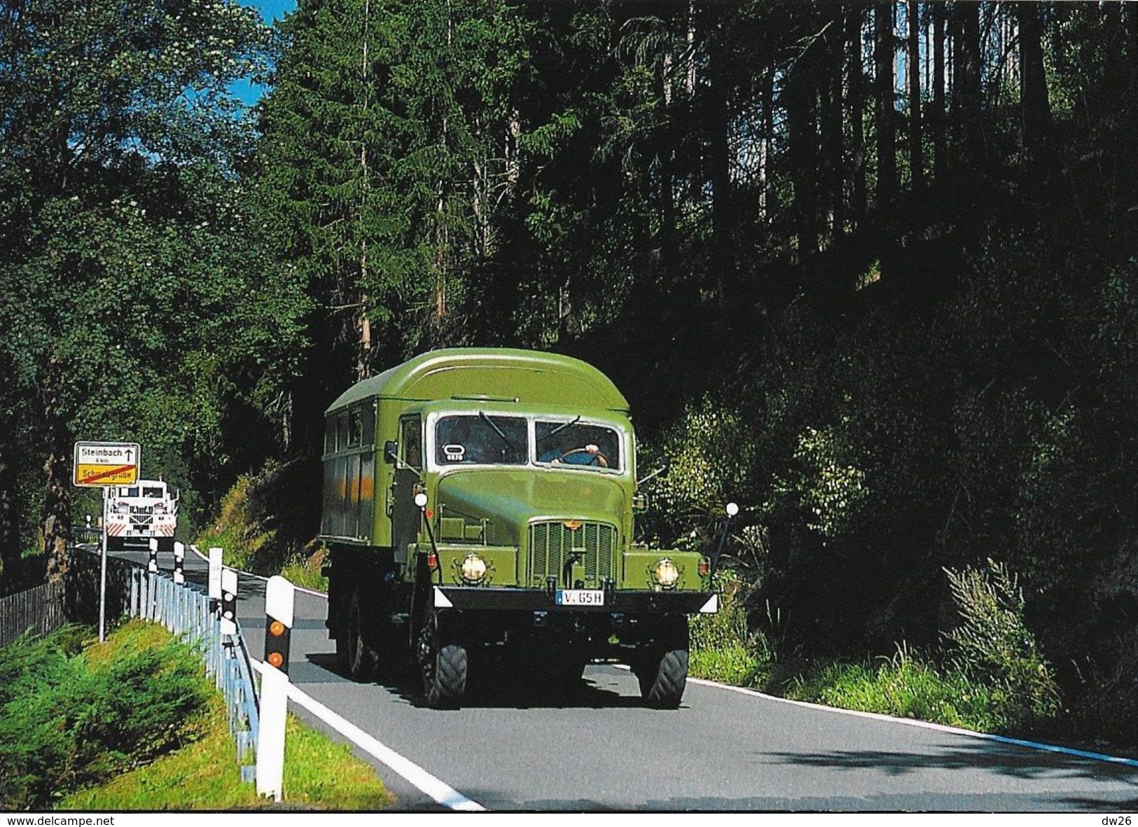 IFA G 5 Werkstattwagen Zum Jöhstädter Oldtimer-treffen Bei Schmaizgrube 2001 - Eine B.B. Karte Aus Sachsen - Transporter & LKW