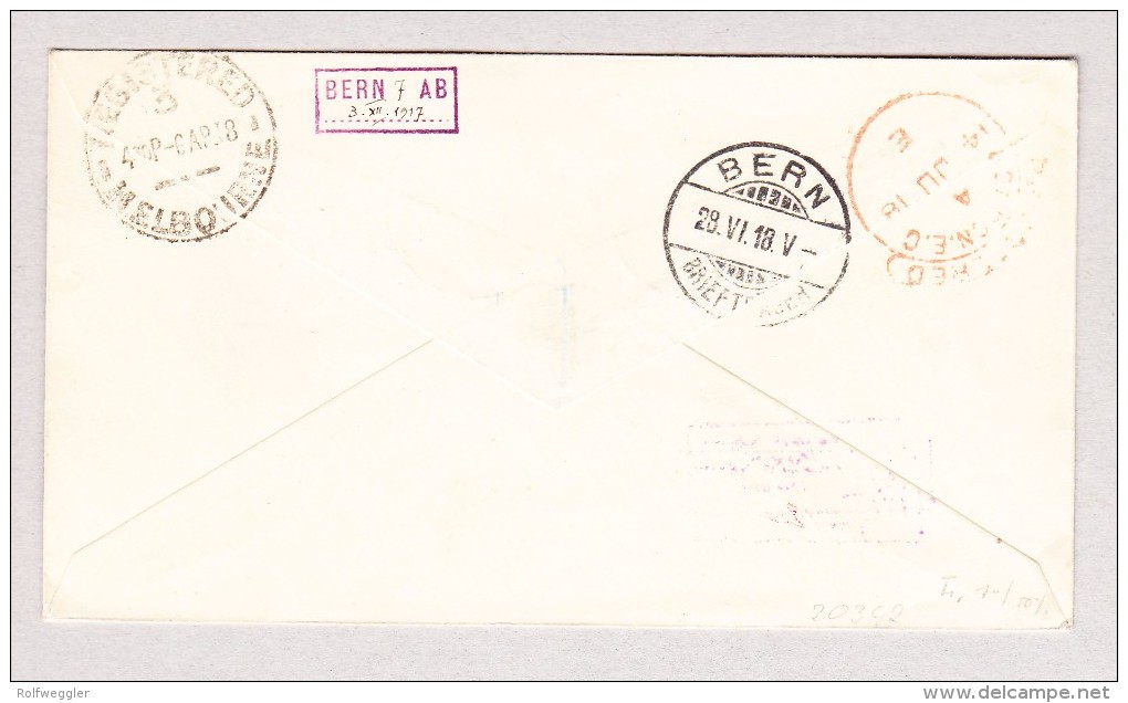OZ NAURU 21.3.1918 R-Brief Nach Bern Schweiz - Nauru