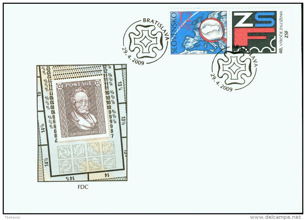 Slovakia 2009, FDC Cover Union Of Slovak Philatelists Mi.# 613, Ref.bbzg - FDC