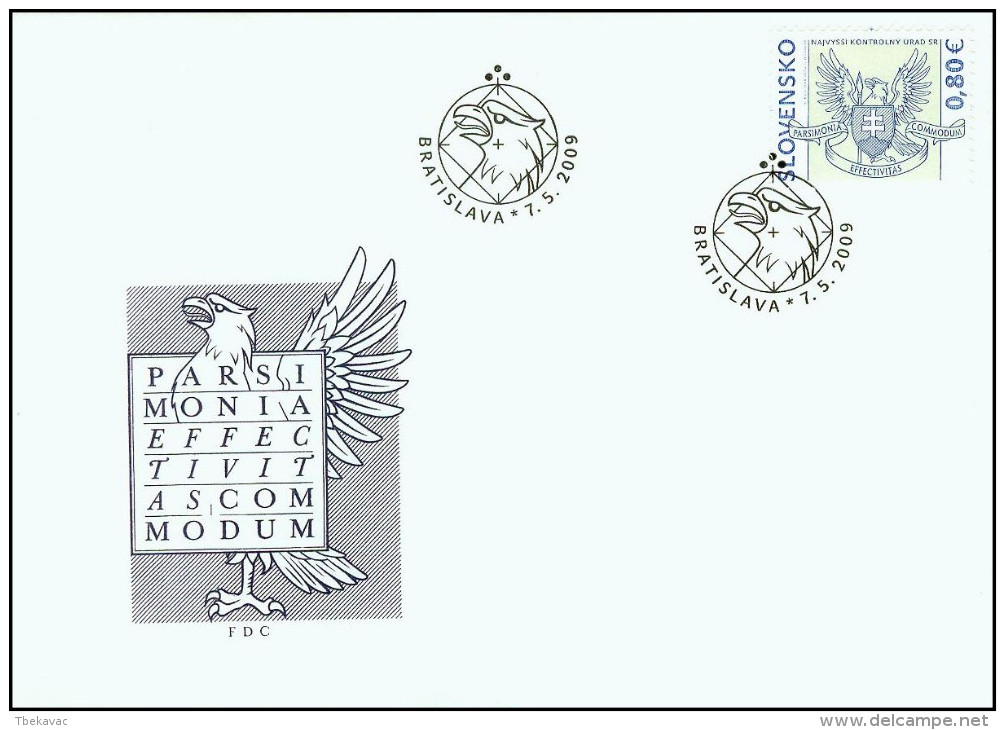 Slovakia 2009, FDC Cover Supreme Audit Office Mi.# 614, Ref.bbzg - FDC