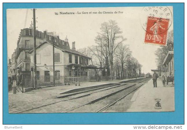 CPA  34 - Chemin De Fer La Gare NANTERRE 92 - Nanterre