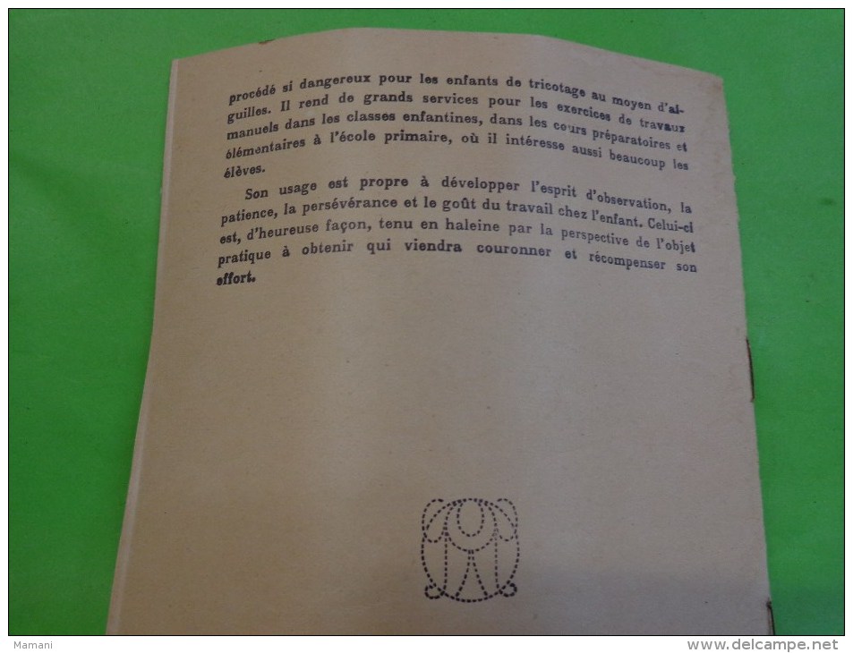 Metiers A Tricoter Blin-bernus Modeles N°1 Et N°2 Librairie Fernand Nathan Pour Les Ecoles - Autres & Non Classés