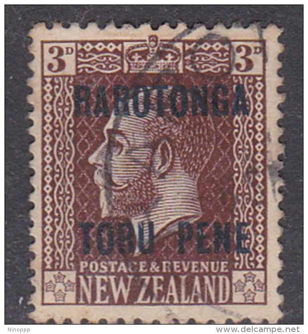 Cook Islands  SG 49 1919 3 D Chocolate Used - Cook