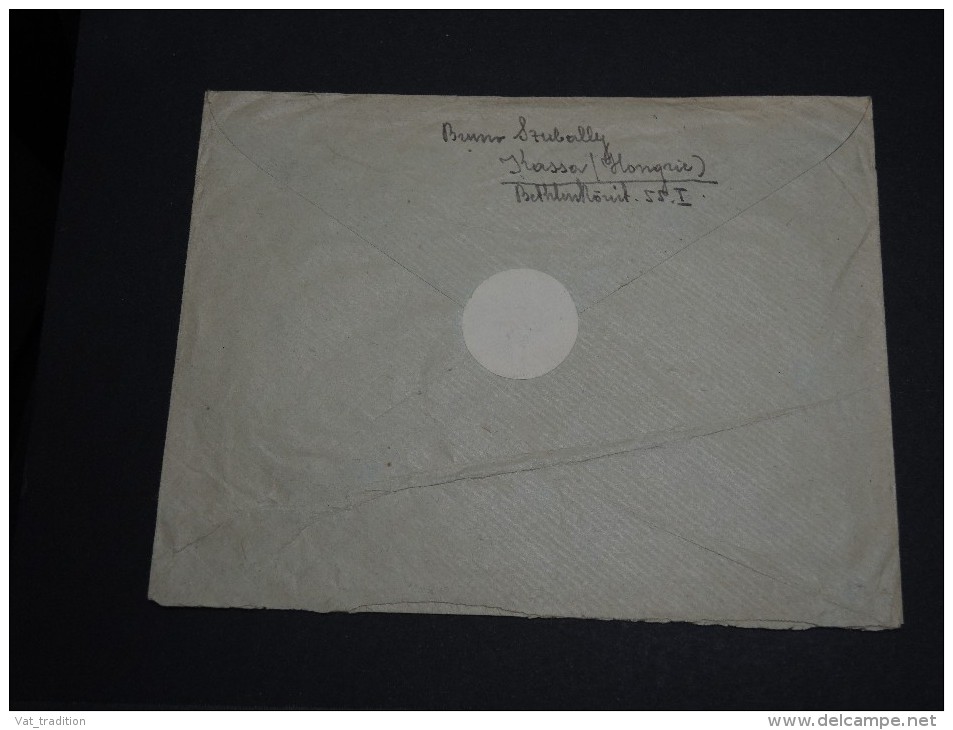 HONGRIE -  Enveloppe En Recommandée De Kassa En 1939 - Affranchissement Timbres Surchargés - A Voir - L24 - Postmark Collection