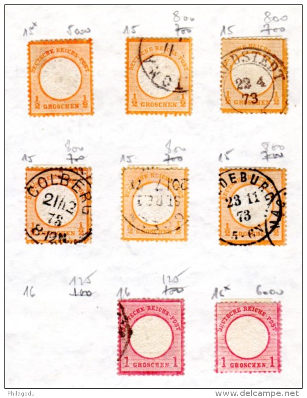1872 Schild Ecusson Entre 1 Et 20  Sans Réclamation   Yv.cote 1947 €, Fine To Space Filler - Oblitérés