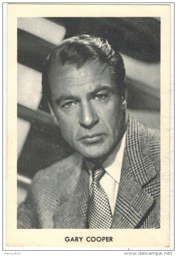 IMAGE PHOTO PUBLICITAIRE 6 Cm X 9 Cm BISCOTTES ST LUC : " Gary COOPER " Artiste Acteur Cinéma Filmstar HELENA - Autres & Non Classés