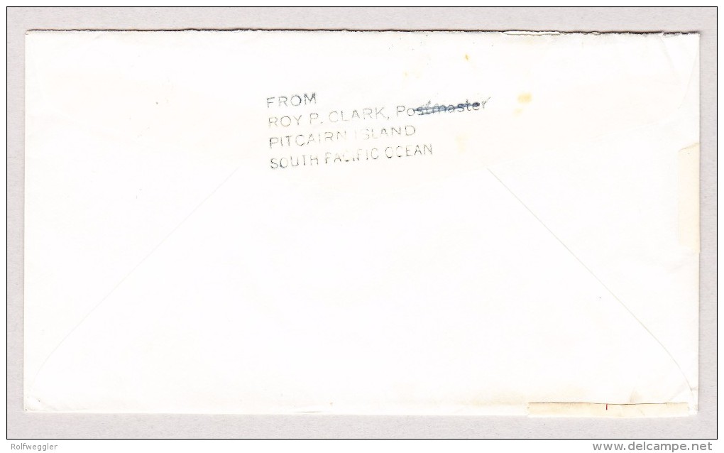 Pitcairn Island Post Office 9.4.1953 Brief Nach Oackland USA - Pitcairn