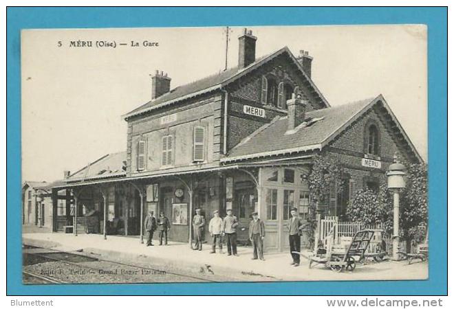 CPA Chemin De Fer Gare De MERU 60 - Meru