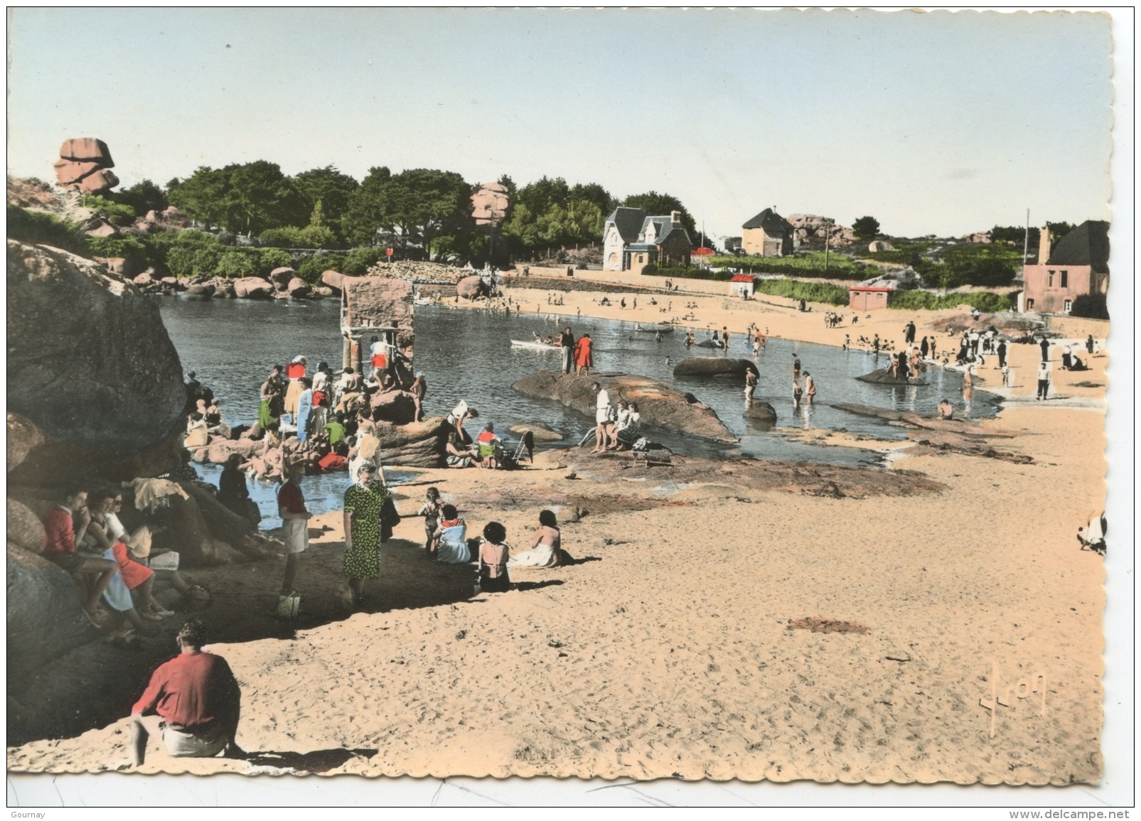 Ploumanac´h : La Plage De Saint Guirec (n°909 éd Yvon Colorisée Neuve) - Ploumanac'h