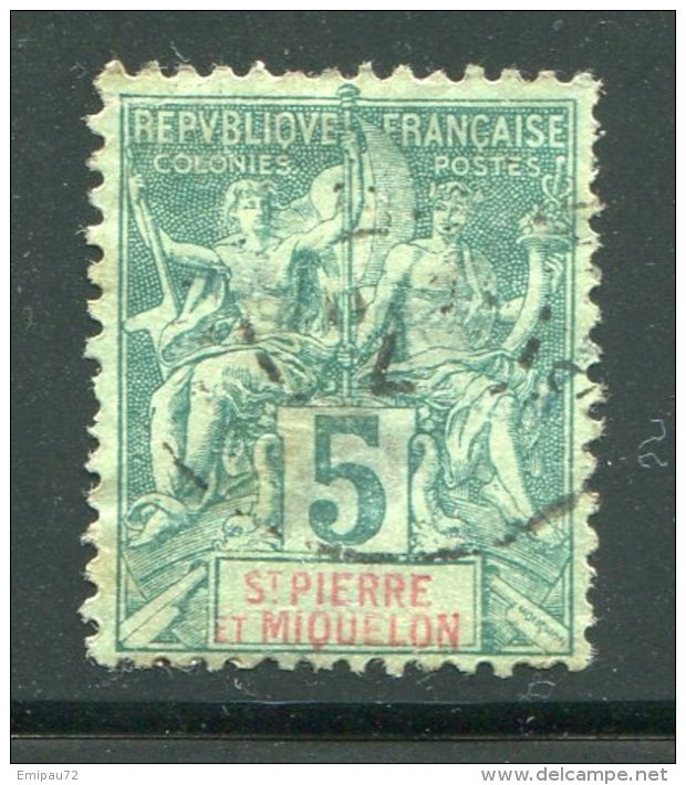 ST PIERRE ET MIQUELON- Y&T N°62- Oblitéré - Used Stamps