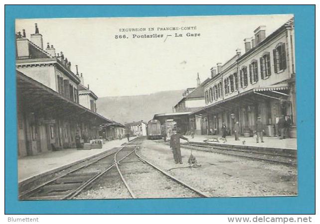 CPA 866 - Chemin De Fer Train La Gare PONTARLIER 25 - Pontarlier