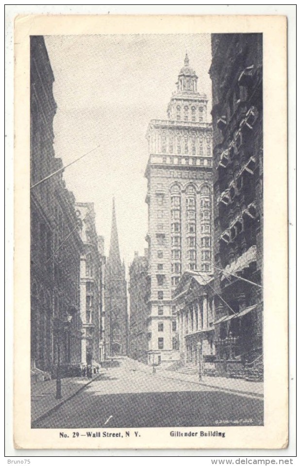 Gillender Building, Wall Street, N.Y. - 1910 - Wall Street