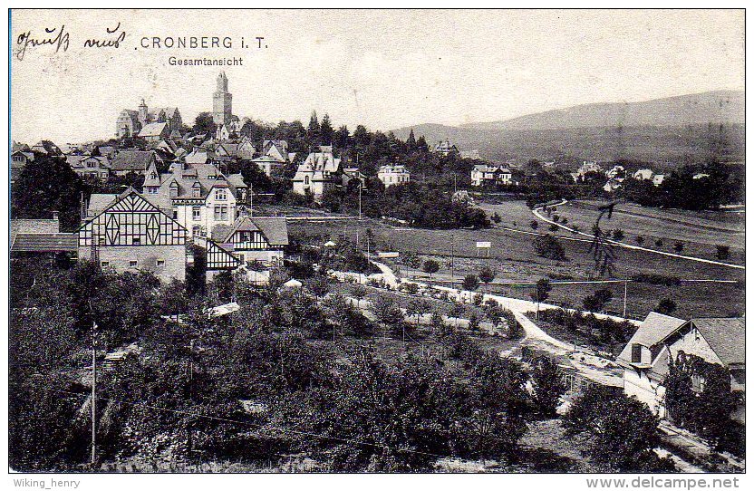 Kronberg Im Taunus - S/w Gesamtansicht - Kronberg