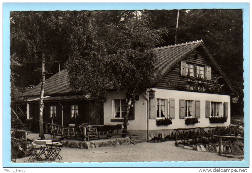 Kronberg Im Taunus - S/w Waldcafé Restaurant Bürgelstollen - Kronberg