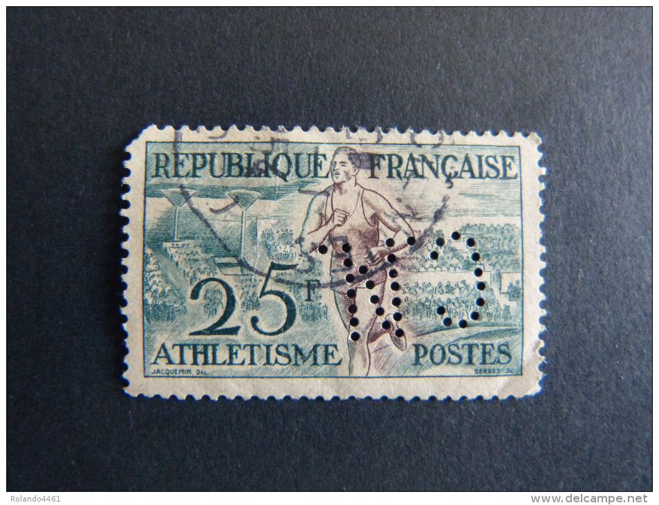 FRANCE C N° 961 1953 C.N. 304 Perforé Perforés Perfins Perfin  Superbe !! - Other & Unclassified