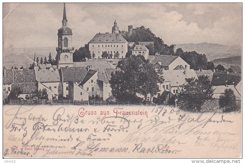 AK Gruss Aus Frauenstein - Erzgebirge - 1900 (23424) - Frauenstein (Erzgeb.)