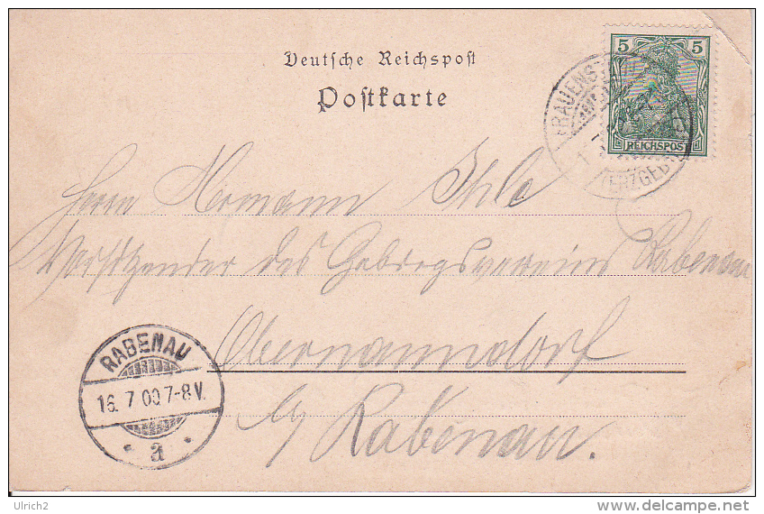 AK Gruss Aus Frauenstein - Erzgebirge - 1900 (23424) - Frauenstein (Erzgeb.)