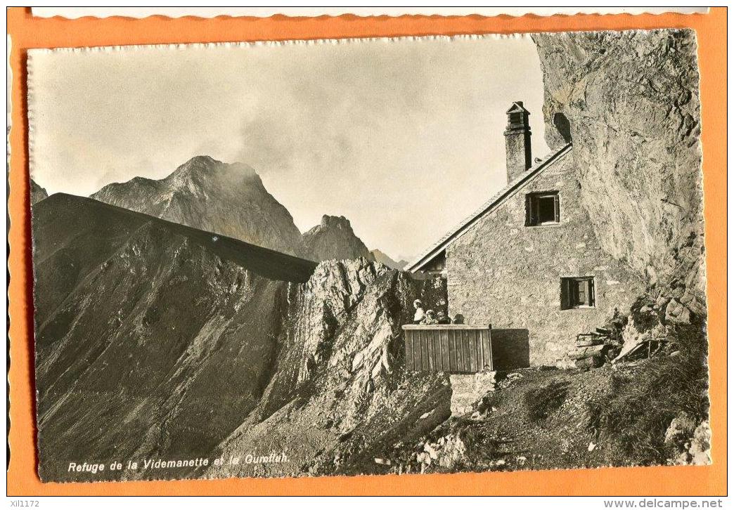 FAN-23  REfuge De La Videmanette Et Le Gumfluh. Château-d'Oex. Cachet Militaire 1944 Pour Grandvaux - Grandvaux