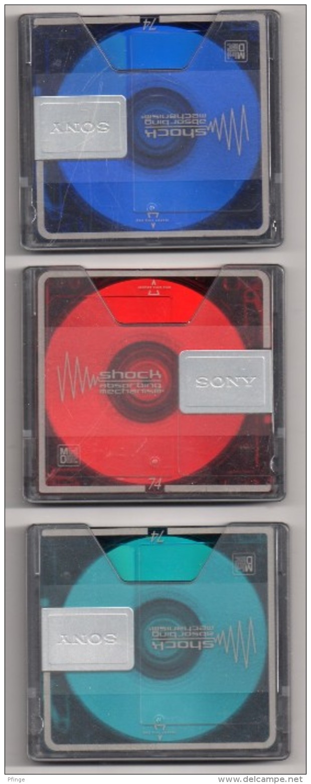 Lot De 3 Minidisc 74 Sony - Sonstige & Ohne Zuordnung