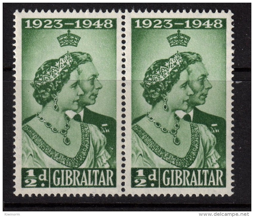 GIBRALTAR 1948 Royal Silver Wedding Omnibus - Mint Never Hinged - MNH ** - 6B937 - Gibraltar