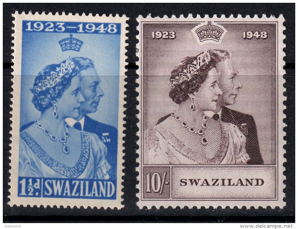 SWAZILAND 1948 Royal Silver Wedding Omnibus - Mint Lightly Hinged - MLH * -  6B995 - Swaziland (...-1967)