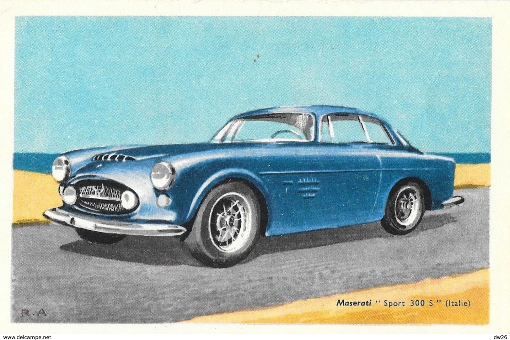 Publicité Chocolat Tobler - Maserati "Sport 300 S" (Italie) - Carte Non Circulée - Publicité