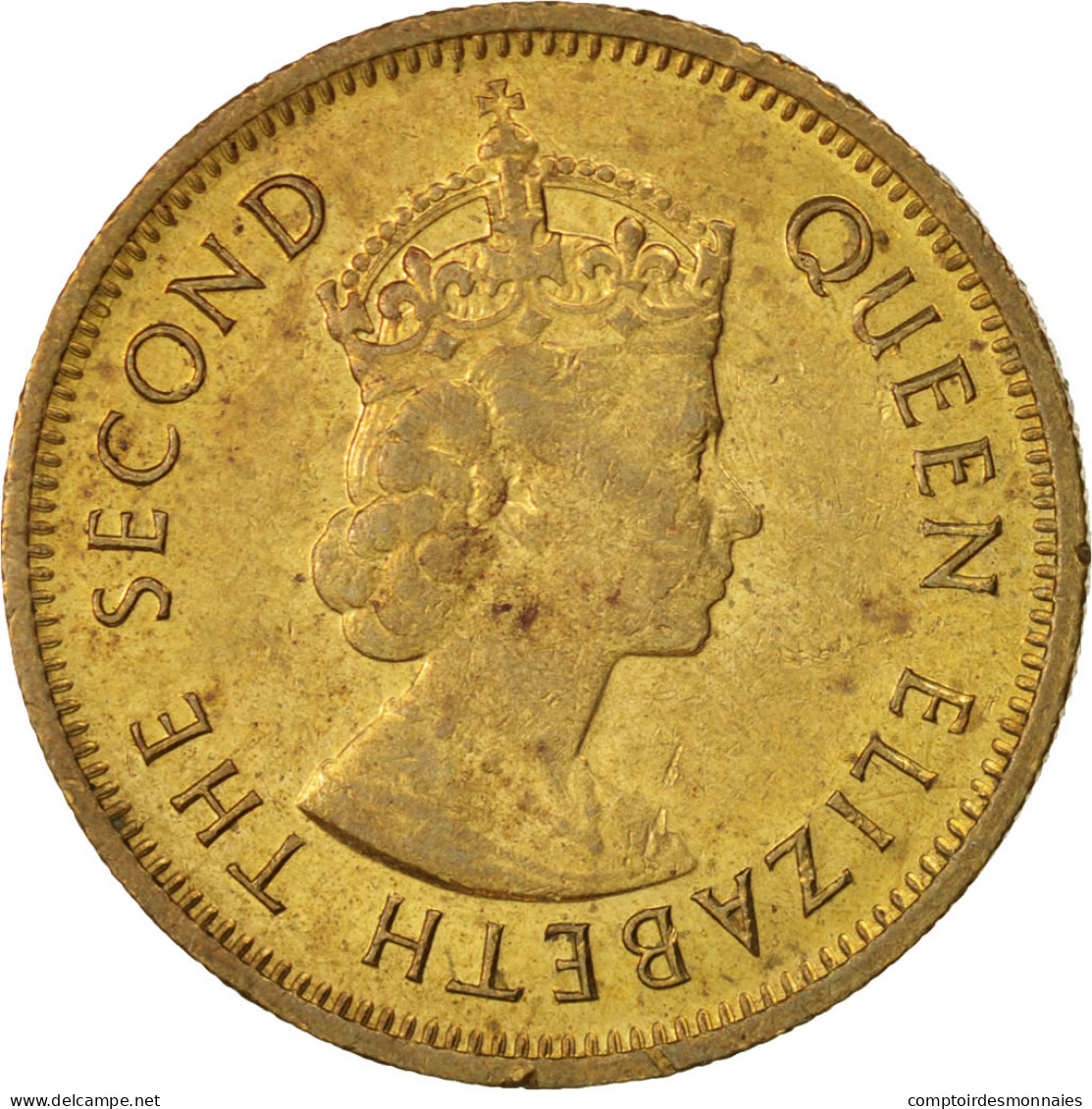 Monnaie, Hong Kong, Elizabeth II, 10 Cents, 1975, SUP, Nickel-brass, KM:28.3 - Hong Kong