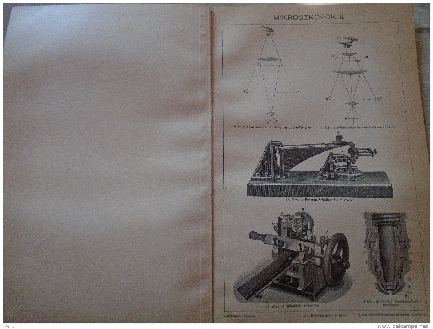 D137989.56 Microscopes - Zeiss  Ranvier Abbe Reichert Leitz Nachet Hungary Pallas Lexikon Print Engravings  Ca 1890's - Prints & Engravings