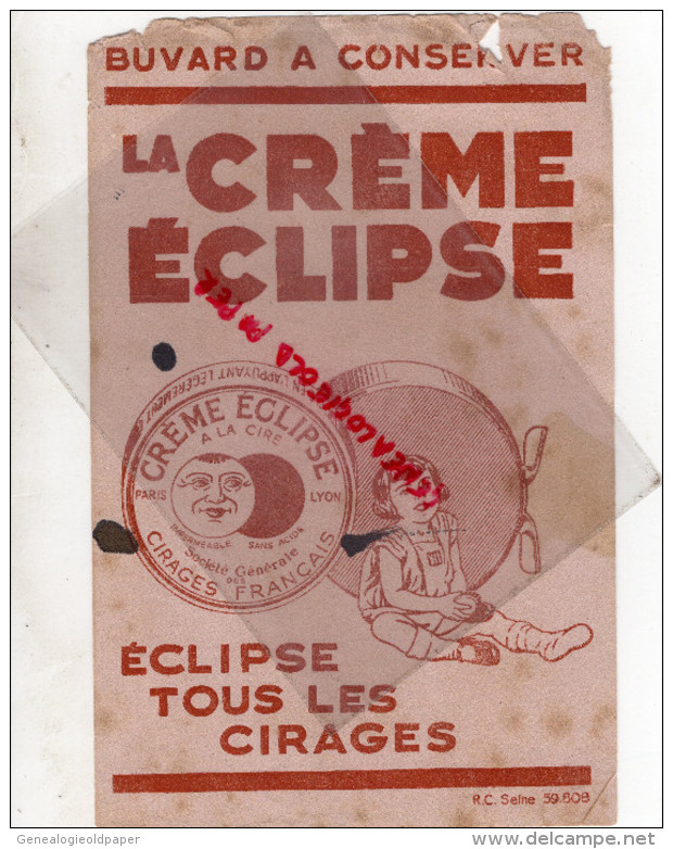 BUVARD LA CREME ECLIPSE - CIRAGE  - CIRE- LUNE - Autres & Non Classés