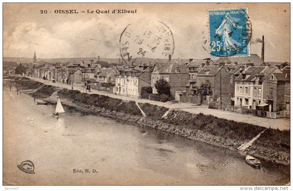 CPA OISSEL - LE QUAI D'ELBEUF - Autres & Non Classés