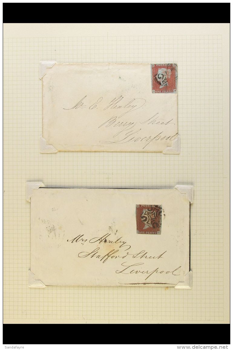 1841-1890 COVERS COLLECTION Includes 1841 1d Red Imperfs (x3), 1856-58 1d (x2), 1856 Wrapper To France Bearing 4d... - Altri & Non Classificati