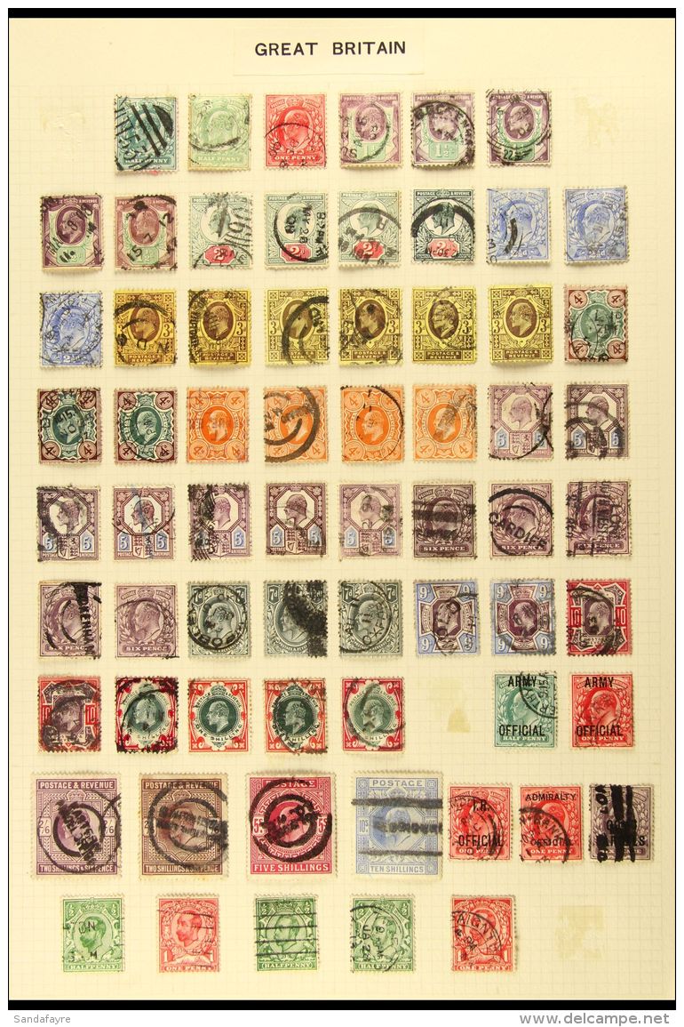 1902-1951 USED COLLECTION Presented On Album Pages, Incl. 1902-13 KEVII All Values With Shades To 9d (x2), 10d... - Autres & Non Classés